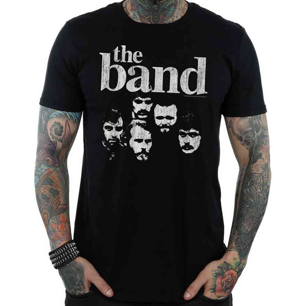 The Band - Heads Heren Tshirt - Zwart